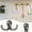 A, variant on Retro Coat Hook D|Double Fork Coat And Hat Hook Wall Mounted Antique Brass Wall Hook Practical Rural Hook Suitable For Jackets Scarves Bags Towels Keys Hats Cups Hats