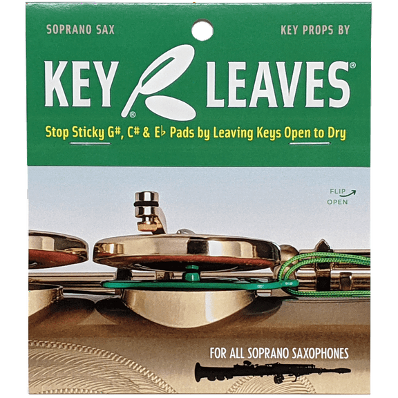 Key Leaves Soprano Saxophone Key Props to prevent sticky G#, Eb and Low C# pads