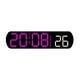 thumbnail image 1 of Reloj digital de escritorio, moderno reloj despertador digital para oficina, niños y adultos. rosa roja, 1 of 7