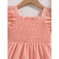 thumbnail image 4 of 4T Baby Girls Dress 5T Girls Sleeveless Dress Toddler Girls Summer Dress Ruffle Solid Color Dress Pink, 4 of 8