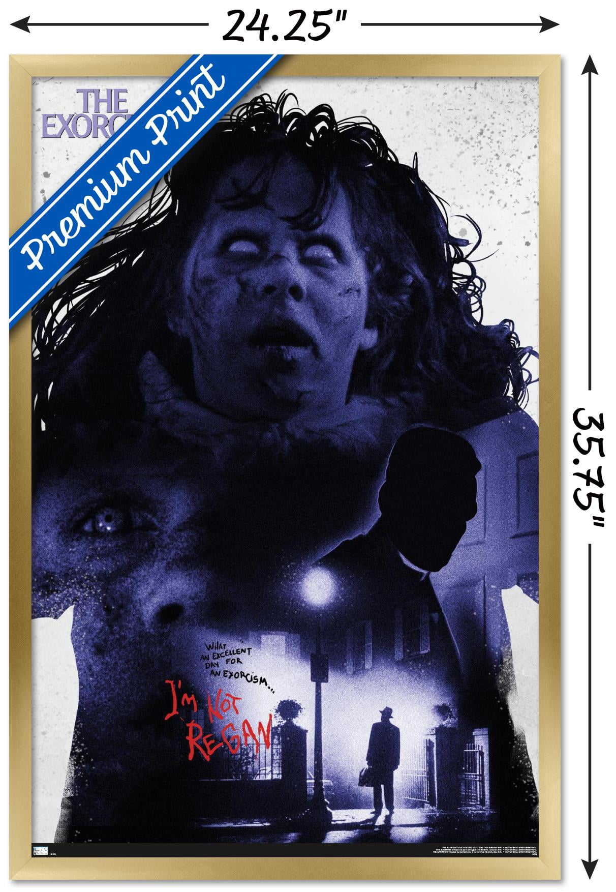 The Exorcist - I'm Not Regan Wall Poster, 22.375" x 34" Framed