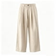 thumbnail image 4 of CONZONE Mens Baggy Pants Wide Leg Pants for Men Trendy Buttons Solid Soft Casual Joggers Pant With Pockets, 4 of 4