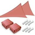 thumbnail image 1 of Yescom 2 Pack 20 Pi 97 % Bloc UV Triangle Voile d'Ombrage Extérieur Patio Arrière-Cour, 1 of 11
