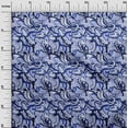 thumbnail image 3 of oneOone Cotton Jersey Blue Fabric Abstract Dress Material Fabric Print Fabric By The Yard 58 Inch Wide, 3 of 4
