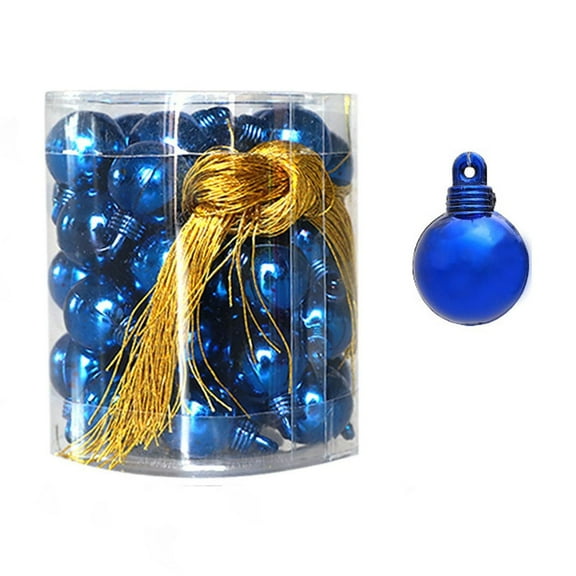 40 pc Christmas Ball Bauble Ornament Glittering Christmas Indoor Outdoor Hanging Decoration Holiday Party Wedding Halloween Thanksgiving Valentine's Day Decor