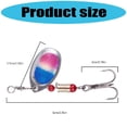 thumbnail image 3 of Bright Fishing Spoon Baits With Double Vibrations Plates Depth Diving Action Enhances Fish Attraction, 3 of 7