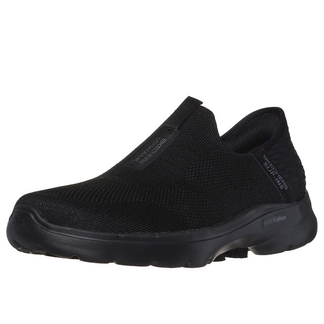 Zapatillas sin cordones Skechers Go Walk 6-Fabulous View para mujer, negras