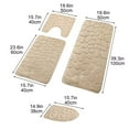 thumbnail image 3 of Tyidzon Bathroom Rugs Sets 4 Piece with Toilet Lid Cover, Non-Slip Absorbentb Rugs and Mats for Bathroom, Bath Rug Set, 3 of 9
