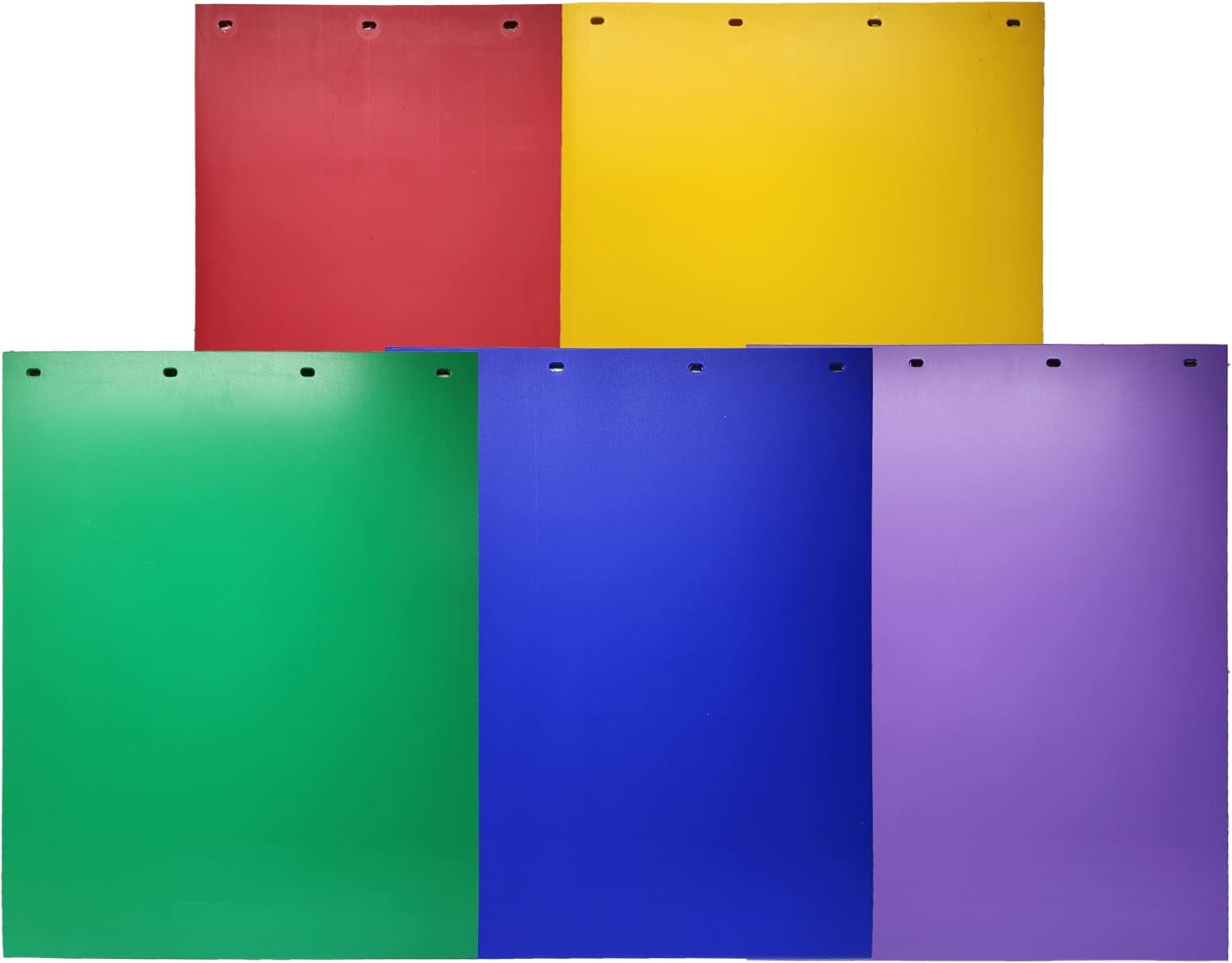 Denco Poly Mudflaps, Extreme Duty, Universal Fit, Weatherproof, Red, 24" x 30", 1 Pair