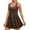 Coffee, variant on biudgviw Tennis Dress for Women Athletic Cut out Build in Shorts Mini Dress Rompers Backless Workout Golf Short Sundress