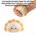 thumbnail image 3 of Cute Squishy Dumpling Squeeze Toy with Slow Rising Face, Single Piece, Yellow, for Kids and Adults Relaxation Toy, 3 of 4