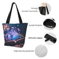 thumbnail image 3 of Lsque Book Glowing Mushrooms Pattern Beach Tote,Shoulder Handbag,Spacious Tote Bag,Lightweight Travel Bag,Versatile Shopping Bag, 3 of 6