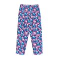 thumbnail image 7 of Fotbe Blue Flower Skull Women's Pajama Pants,Sleepwear Pants,Pj Bottoms Drawstring And Pockets-XX-Large, 7 of 7