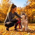 thumbnail image 4 of Adjustable No Pull Dog Sled Harness Heavy Duty Reflective Weight Pulling Training Harness for Medium Large Dogs Mushing(Red-L), 4 of 6