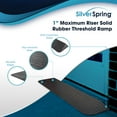 thumbnail image 3 of Silver Spring Solid Rubber Threshold Ramp for Wheelchairs, Scooters & More, 1" Rise, Black, 3 of 7