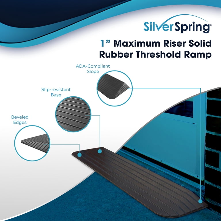 Silver Spring Solid Rubber Threshold Ramp, 1-Inch Rise photo 2
