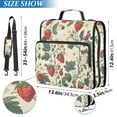 thumbnail image 2 of FORMRS Zipper Binder with Shoulder Strap 1.5-inch Ring 500 Sheet Capacity File Bag, Small Strawberry Pattern, 2 of 5