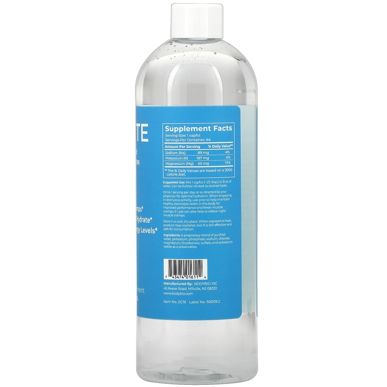BodyBio E-Lyte, 16 fl oz (473 ml) - Walmart.com