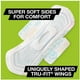 Ailes U by Kotex CleanWear Ultra Thin Pads with, Flux Lourd, Sans Parfum - 32,0 Ea – image 3 sur 4