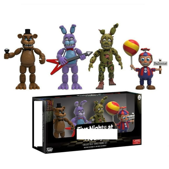 Ensemble de 4 Jouets Five Nights at Freddy's, Figurines Articulées Five Nights at Freddy's