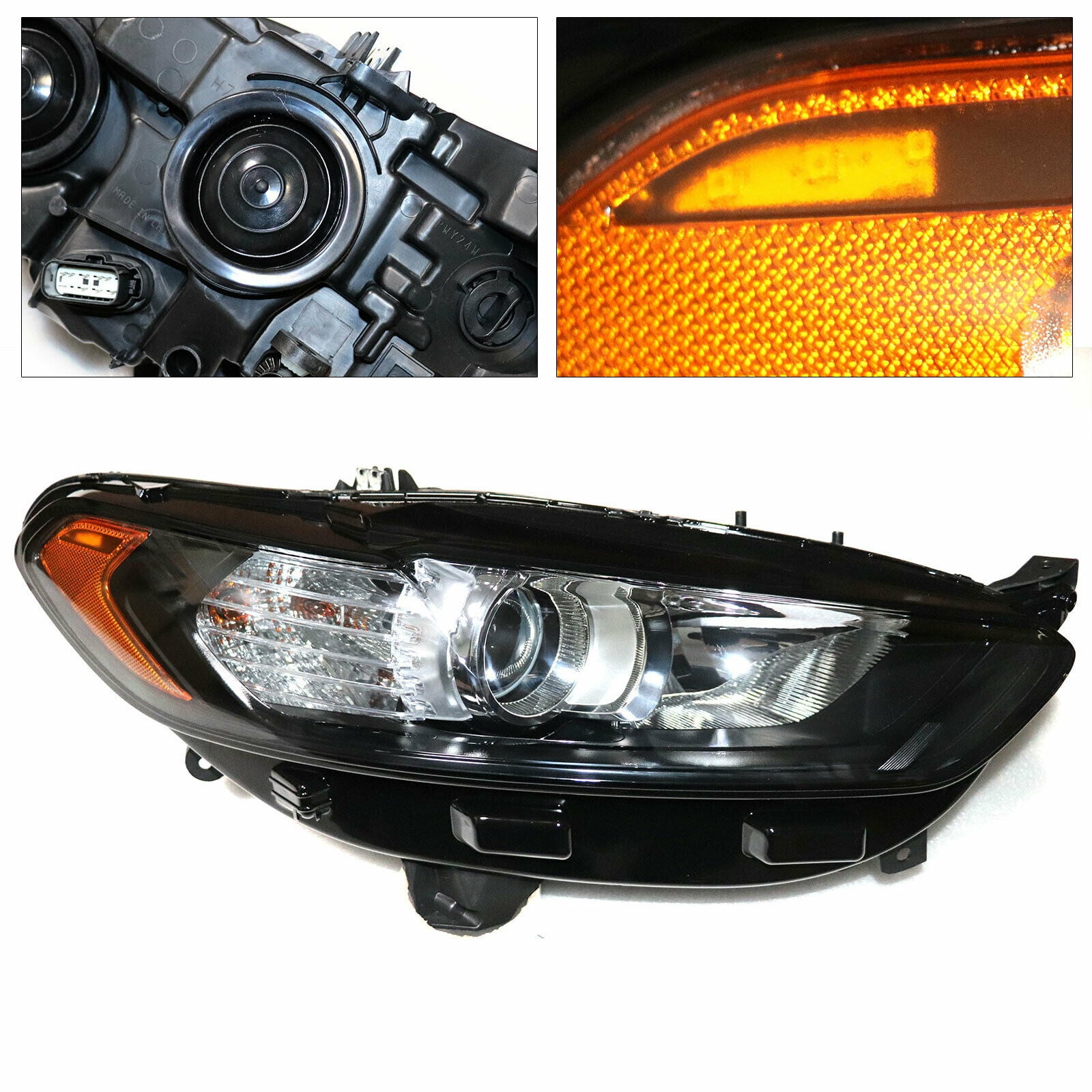 Brighter Design 2p Chrome Headlight Bezel fit for 2007-2009 Ford Fusion 