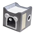 thumbnail image 3 of Cama para gatos oculta, refugio para mascotas, cama para perros, cueva grande para gatos, casa plegable para gatos para regalo, interior, multiusos,, 3 of 8