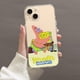thumbnail image 1 of Funda de teléfono de dibujos animados Bob Esponja para iPhone 11 12 Mini 13 14 Pro XS Max X 8 7 6s Plus 5 SE XR carcasa transparente Fivean unisex, 1 of 2