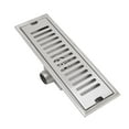 thumbnail image 5 of 12 Inch Linear Shower Drain Rectangular Shower Floor Drain Channel Quick Drainage with Anti Odor Check Valve for Bathroom Kitchen, 5 of 5