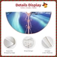 thumbnail image 4 of Daiia Night At Lake Aurora 1 Drawing Merry Christmas Tree Skirt , Xmas Large Lace-up Tree Skirt, Santa Snowflakes Rustic Home Decorations New Year Party Farmhouse Decor-36", 4 of 7