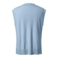 thumbnail image 5 of Sweaters for Women, Women's V Neck Pullover Vest Oversized Sleeveless Tank Tops Lightweight Knitted Summer Elegant Top, Sweater(Blue,M), 5 of 5