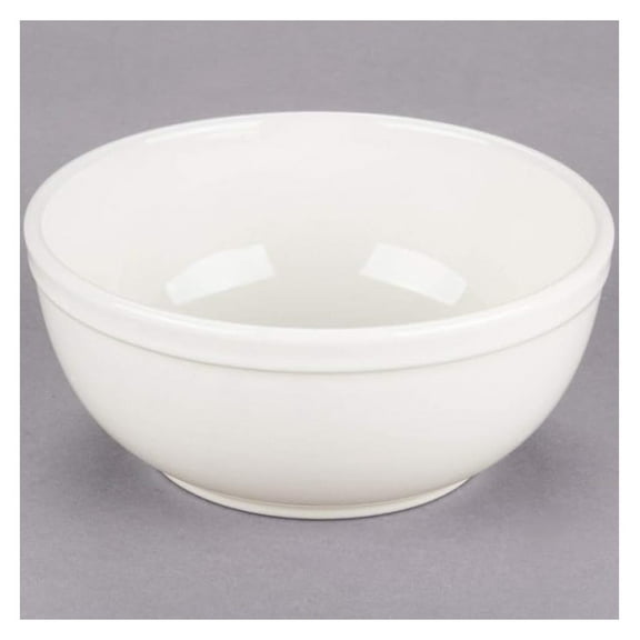 Restaurant Nappie Bowls 15oz, White - Commercial Grade Dinnerware, Chip Resistant, Case of 36