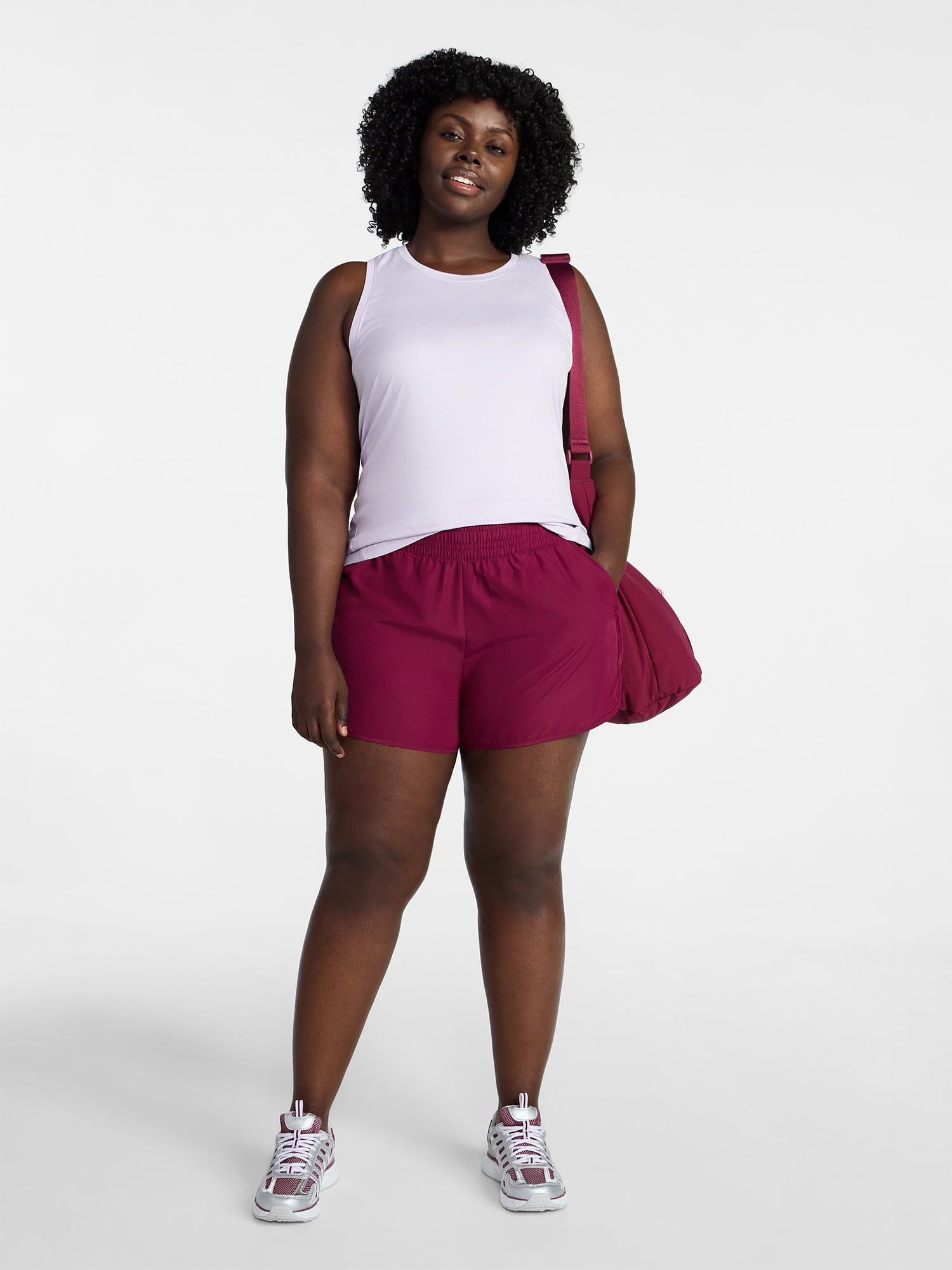 Athletic Works Women's and Women's Plus Core Running Shorts, Sizes XS-4X