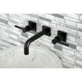 thumbnail image 2 of Kingston Brass KS6125DL Concord Double-Handle Wall Mount Bathroom Faucet, Oil Rubbed Bronze, 2 of 8