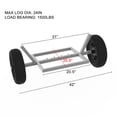 thumbnail image 6 of S-HOME 24-Inch Steel Log Carrier Log Dolly with All-Terrain Tires 1500 lbs Capacity Perfect for Heavyfirewood Transport, 6 of 8