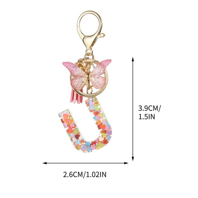 New English Letter Keychain Hanger Car Keychain Bag Accessories