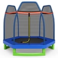 thumbnail image 1 of Cama Elástica Costway 223 cm para Niños con Red de Seguridad Estructura en Acero Galvanizado Azul, 1 of 9