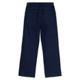 thumbnail image 4 of Zaldita Kids Boys Slim Fit School Uniform Straight Pants Elastic Waistband Formal Suit Trousers Navy Blue 6, 4 of 5