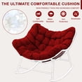 thumbnail image 7 of XXLYY Outdoor Rocking Chair Cushions – 6.3" Thick Waterproof Papasan Egg Chair Pad with Ties, Comfortable Round Seat Cushion for Living Room, Patio, Porch, or Balcony, 7 of 7