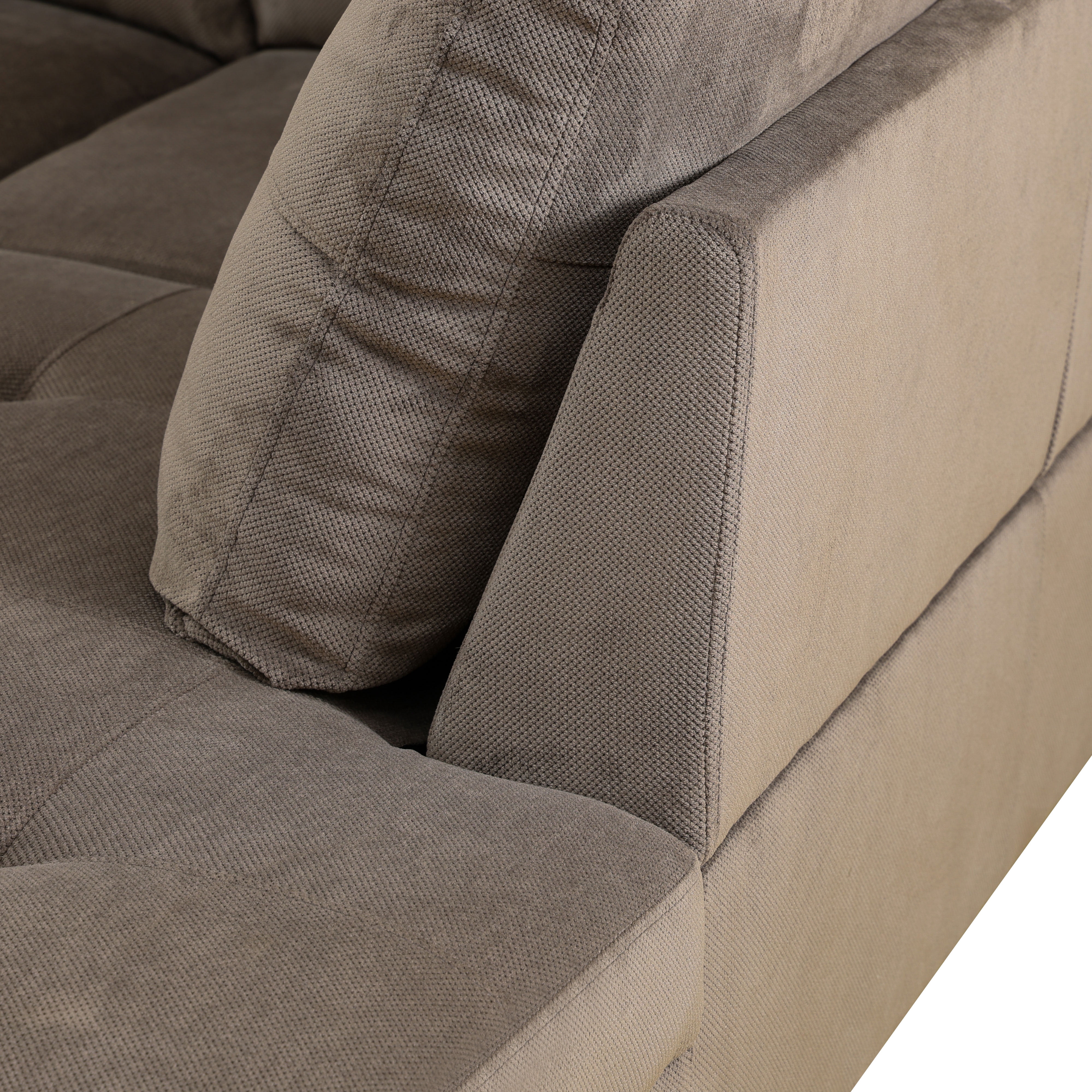 MAYEERTY Modern Adult 3-Piece Couch Living Room Sofa Set，Brown