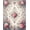 Rose Pink Grey Blue Beige, Pattern 4, variant on ODIKA Mauve Vintage Botanical Trellis Distressed Faded Scroll Border for Hallway, Study Room, Playroom, Non-Slip Low Profile