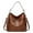 Brown, variant on JAHH Genuine Leather Bucket Handbags Shoulder Bags Large Ladies Crossbody Purse Designer Leather Tote Bag for Women Four Seasons Fashion 100pcs
