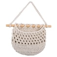 thumbnail image 5 of SWETRACE Vegetable Hanging 2Pcs White Cotton Round Wall Hanging Storage Bohemian Home, 5 of 8
