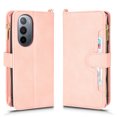 thumbnail image 3 of Case for Motorola Edge X30 Cover Zipper Magnetic Wallet Card Holder PU Leather Flip Case - Pink, 3 of 5