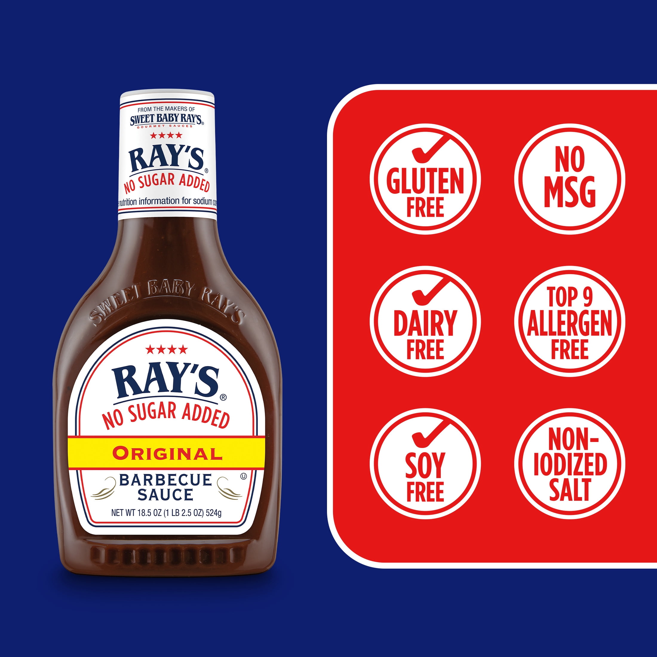 Ray's® No Sugar Added Original Barbecue Sauce 18.5 oz
