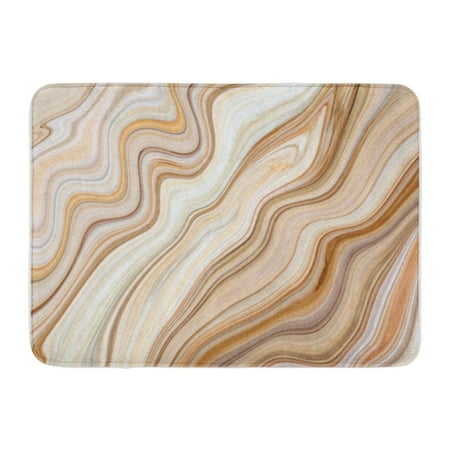 KDAGR Gray Architecture Marble Ink Colorful Brown Pattern Abstract Beautiful Doormat Floor Rug ...