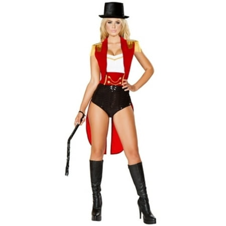 Sexy Lion Tamer Costume Roma Costumes 4709 Black/White/Red