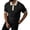 Black, variant on Mens Summer Casual Short Sleeve Shirts Sleeve Henleys T-Shirt Single Button Placket Plain V Neck Shirts, Wine, 3Xl