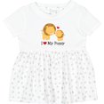 thumbnail image 3 of Inktastic I Love My Poppy Grandpa Girls Baby Dress, 3 of 5