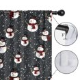 thumbnail image 4 of Blackout Kids Curtains,Black Christmas Snowman Pattern Childrens Insulated Curtains Set Of 2,Bedroom Essentials,Toddler Room Decor 42"x84", 4 of 5