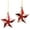 O, variant on harmtty Xmax 2Pcs Christmas Pendant Exquisite Mushroom Donut Santa Claus Shape Xmas Tree Hanging Ornament for Festive Decoration A